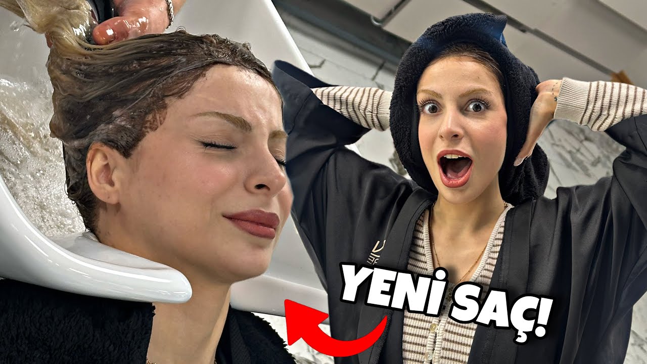 SARIYA ELVEDA 😭 YENİ SAÇLARIM 😱😍