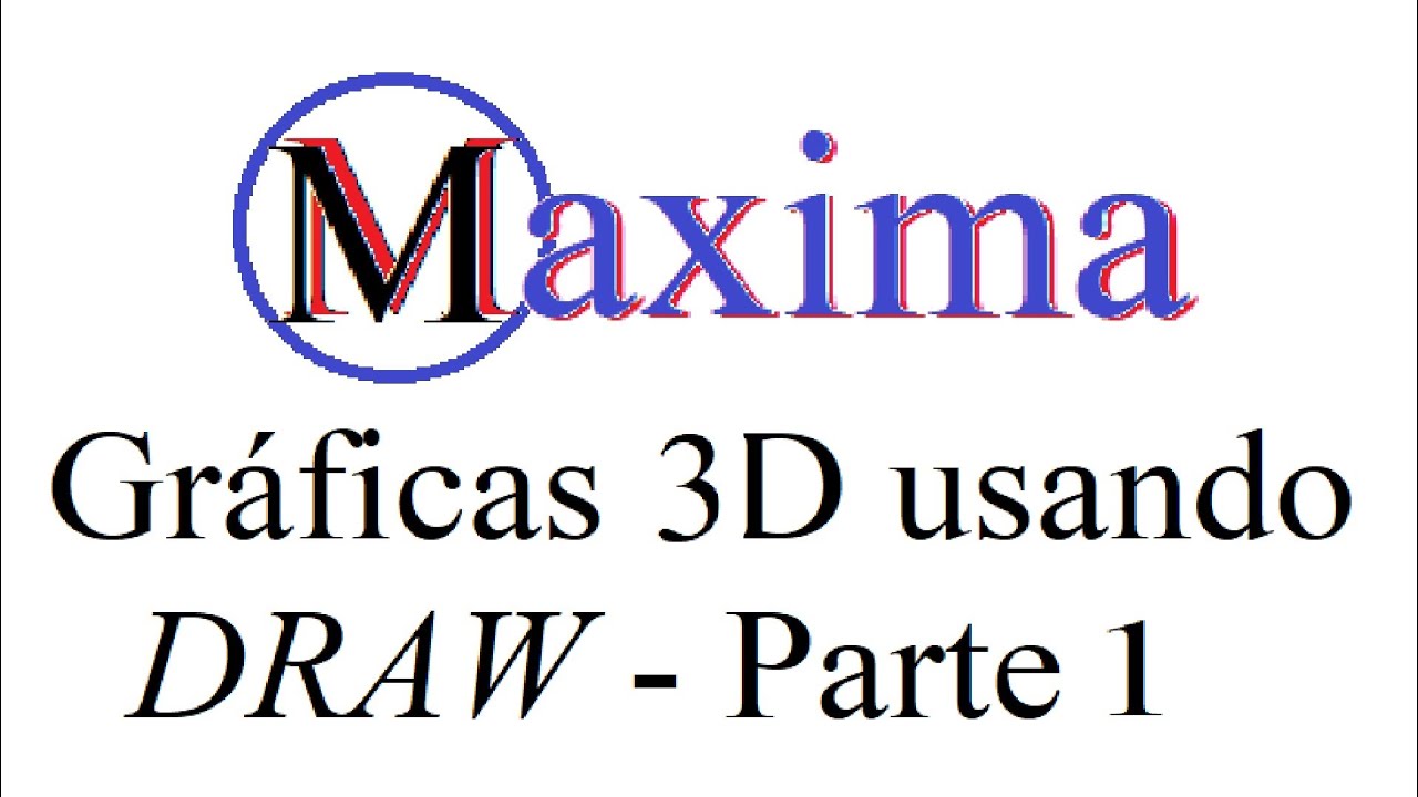 9.21 Gráficas 3D en wxMaxima usando DRAW - Parte 1