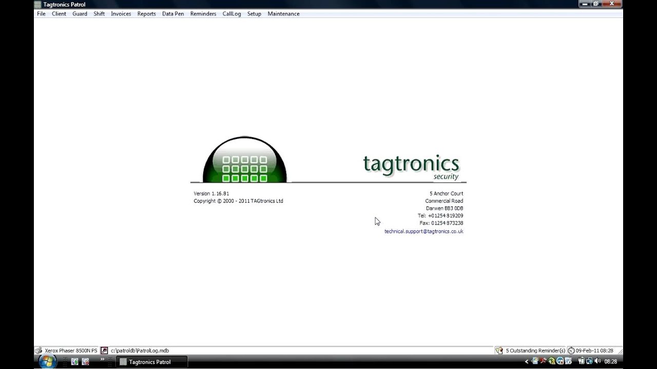 Tagtronics Patrol Software