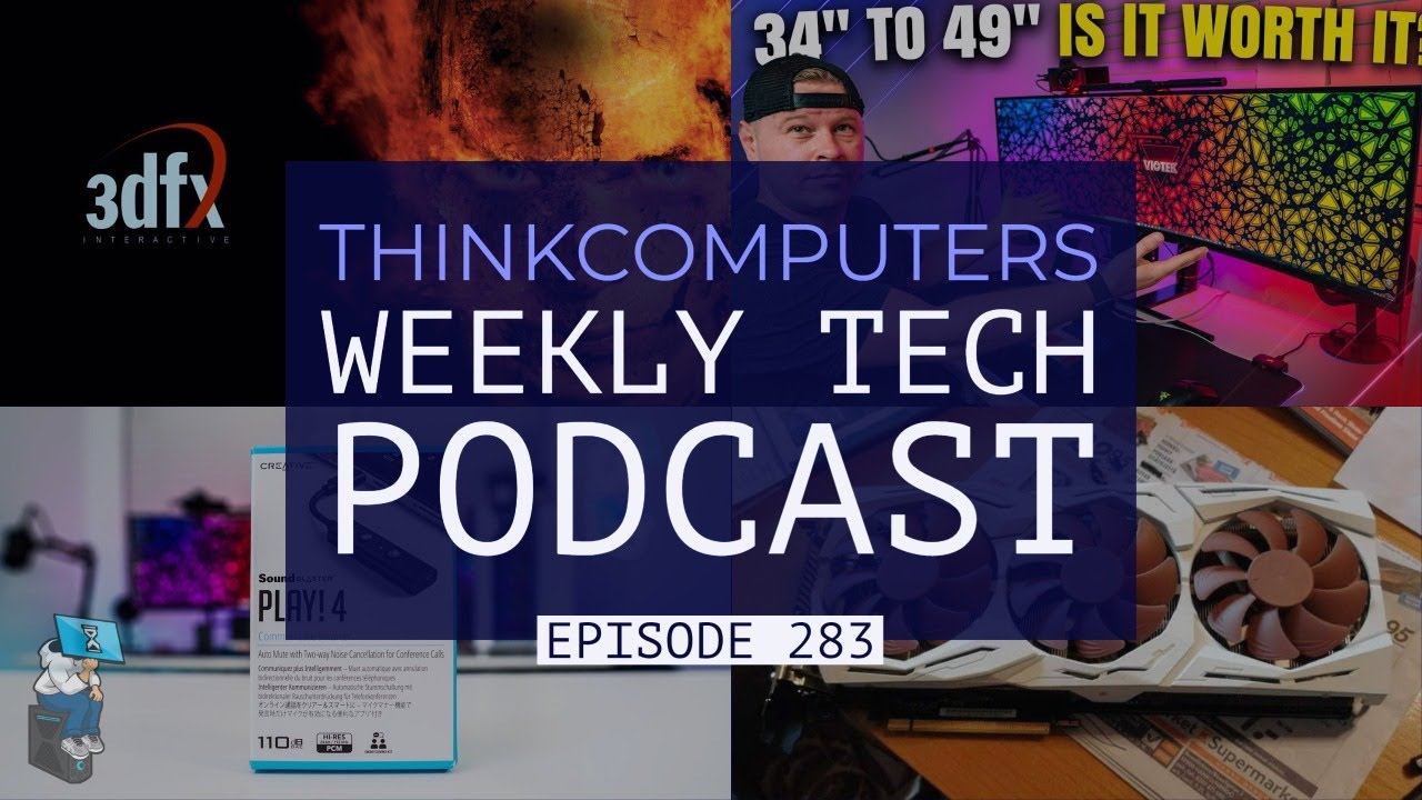 ThinkComputers Podcast #283 - 3dfx Coming Back?! A Noctua GPU, Mini RTX 3060 & More!