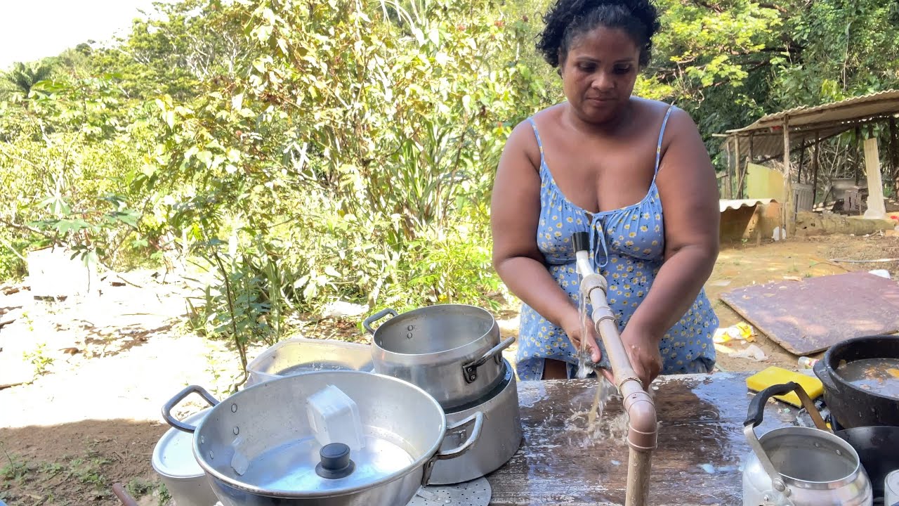 TER VOLTADO PRA roça foi minha maior alegria🙌🏾ALMOÇO fogão a lenha |Rotina do dia😍🌺não me falta nada