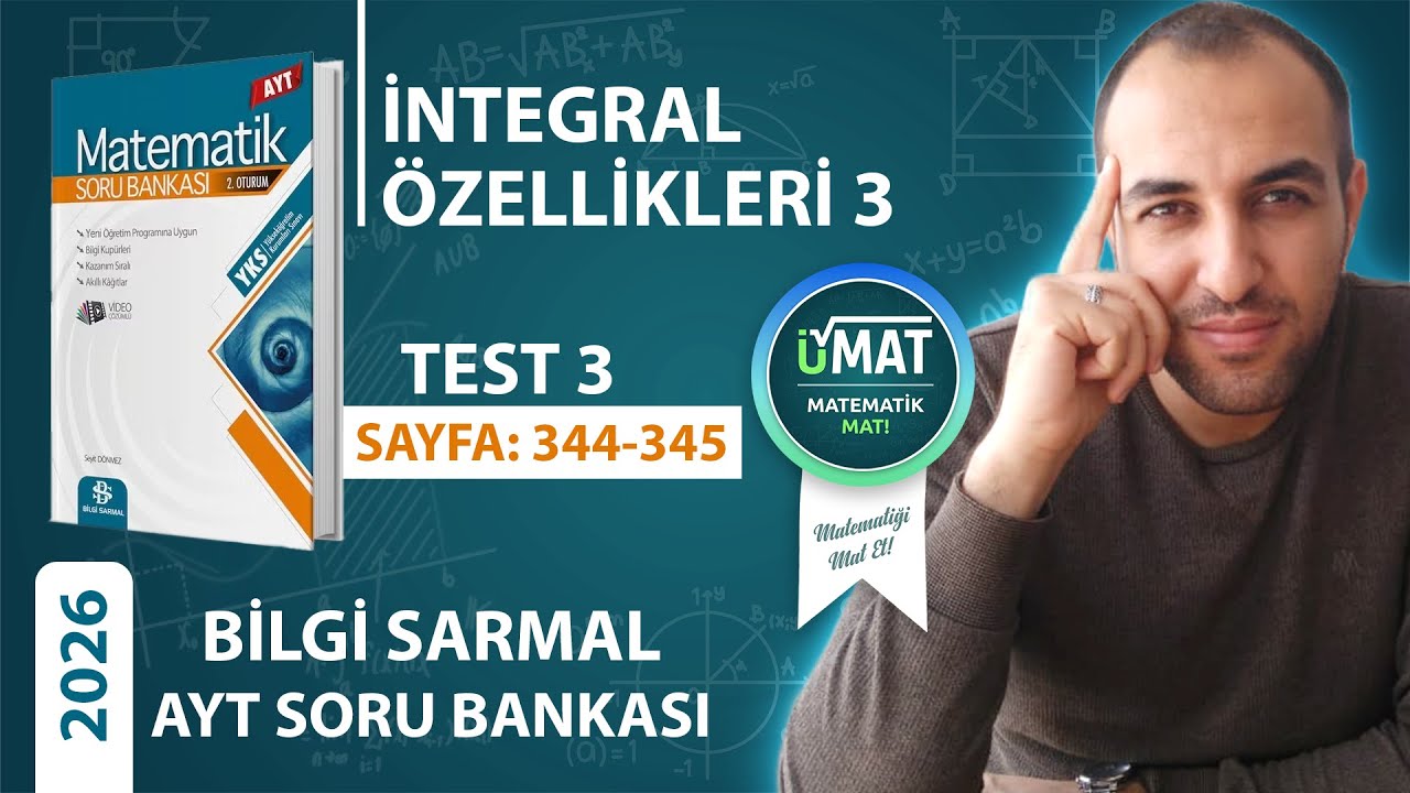 2026 BİLGİ SARMAL AYT MATEMATİK İNTEGRAL TEST 3