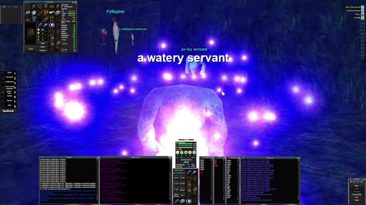 Fellspine — Руководство для соло-чародеев — Грот Сирены — Проект Everquest 1999