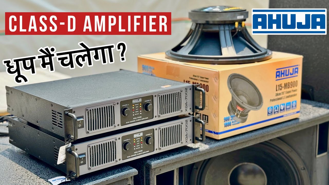 Ahuja Class-D Amplifier XDA7002 Or 900w New DJ Speaker