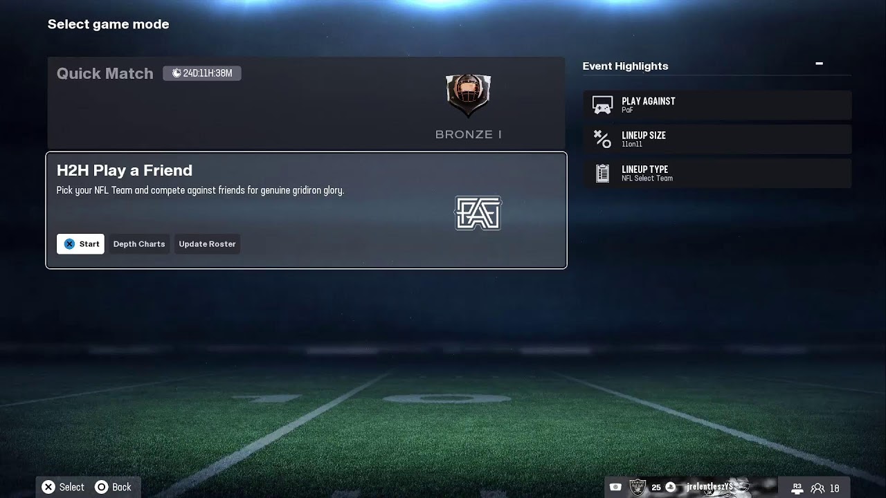 Jrelentleszvs. Bmore2dawire (MADDEN26)