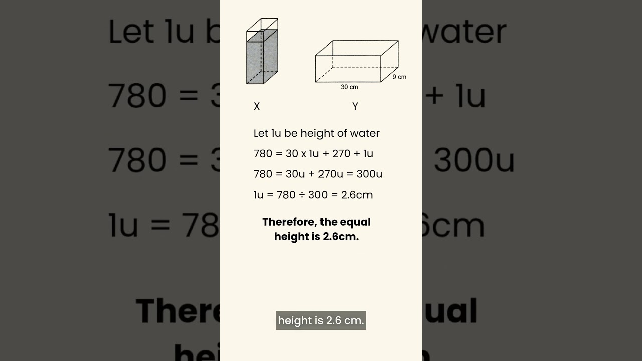 How to answer hard PSLE questions &mdash; Part 18! #maths #psle #learn