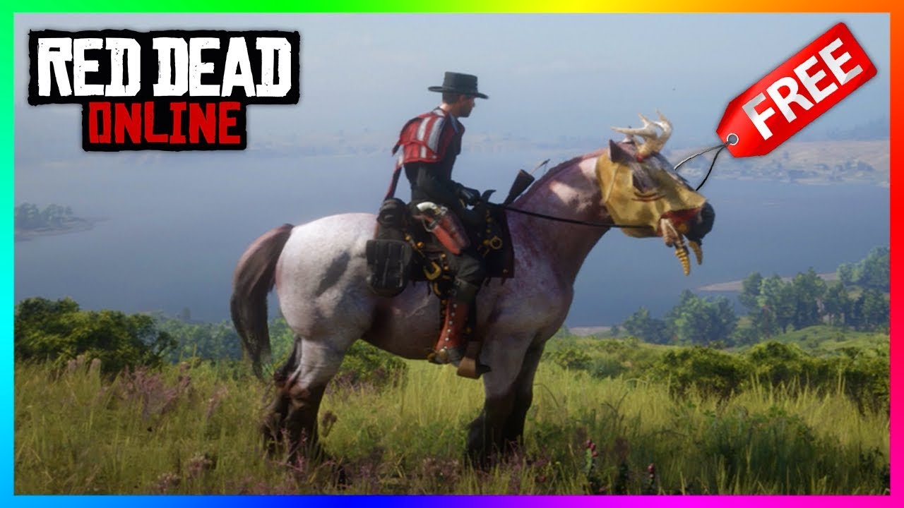 Как получить лучшую лошадь БЕСПЛАТНО в Red Dead Online! (Бретонцы гнедой и рыжей чалой масти, охо...