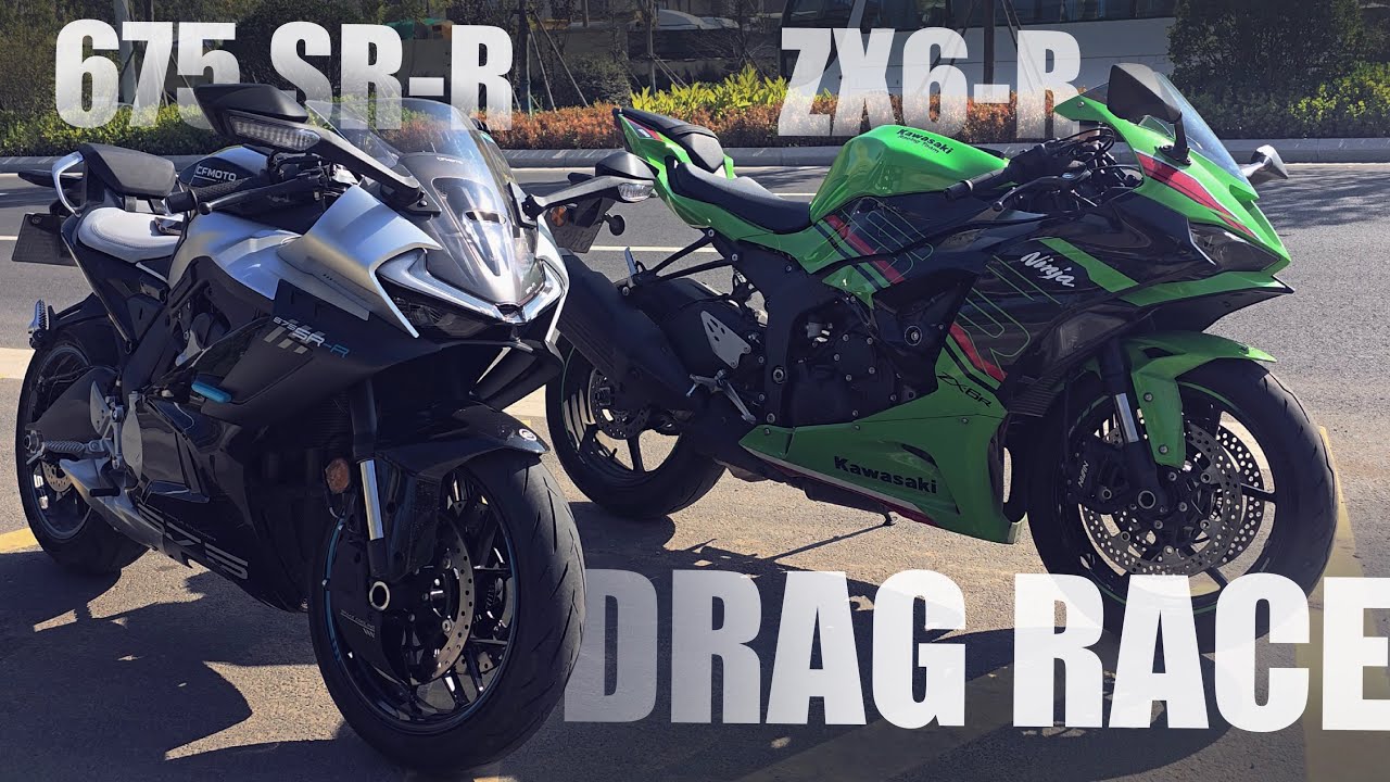 SR-R675 против ZX6-R | ДРЭГ-ГОНКА | 4K |