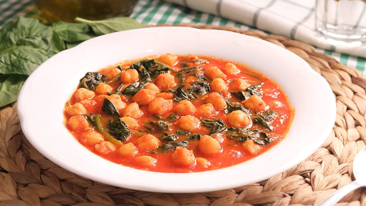 Garbanzos con Espinacas | El potaje más fácil y delicioso del mundo!
