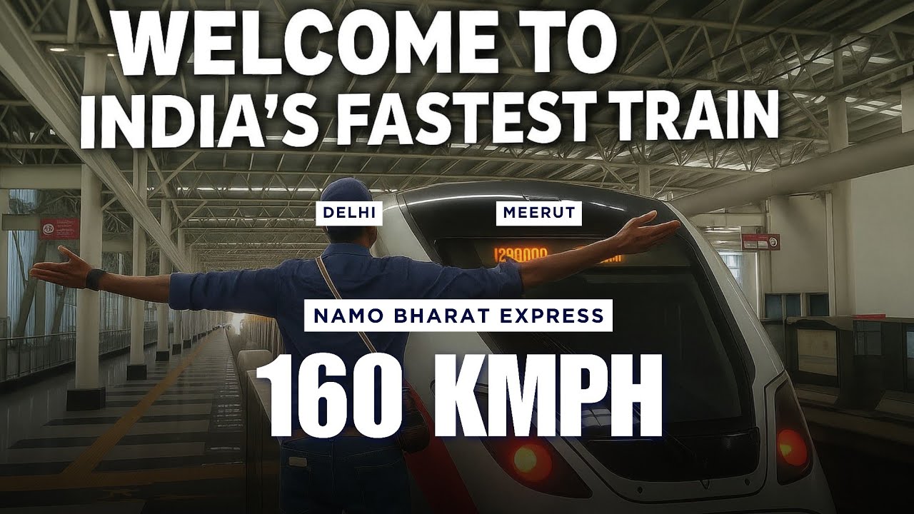 Train Journey in India's Fastest Train – Namo Bharat Train | Delhi to Meerut | RRTS Rapid Rail 🇮🇳