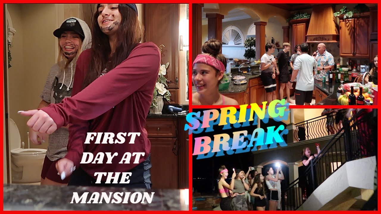 Our first day at the MANSION .Spring break family vacation .vlog