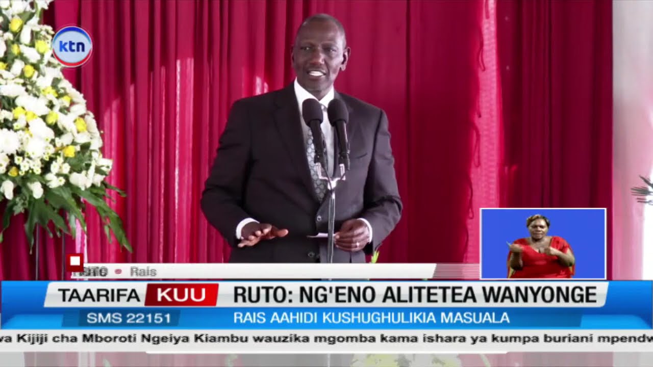 Rais Ruto Amuomboleza Ng’eno na Kuahidi Kuendeleza Miradi Aliyoanzisha