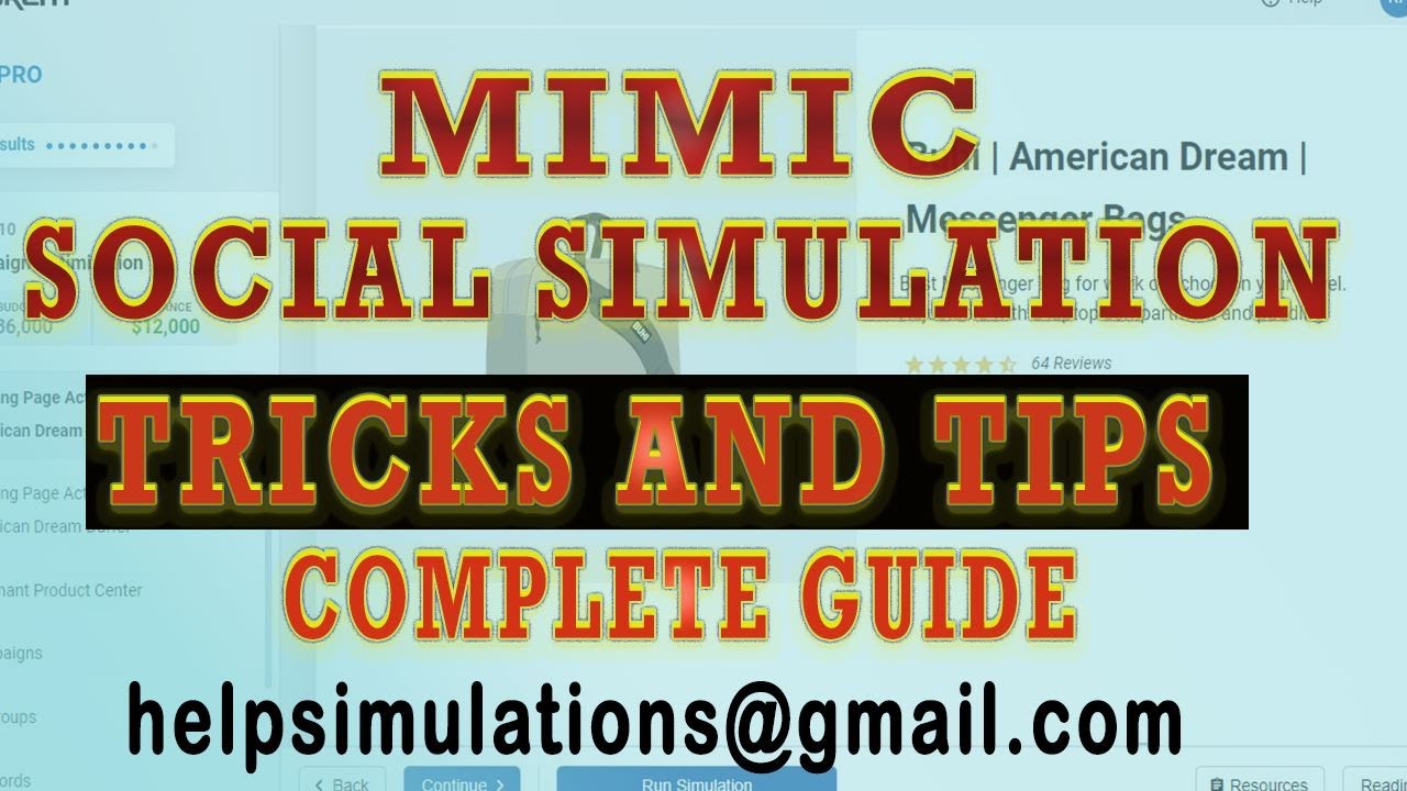 Tips and Tricks to Win Stukent Mimic Social Simulation, Social Media Campaigns