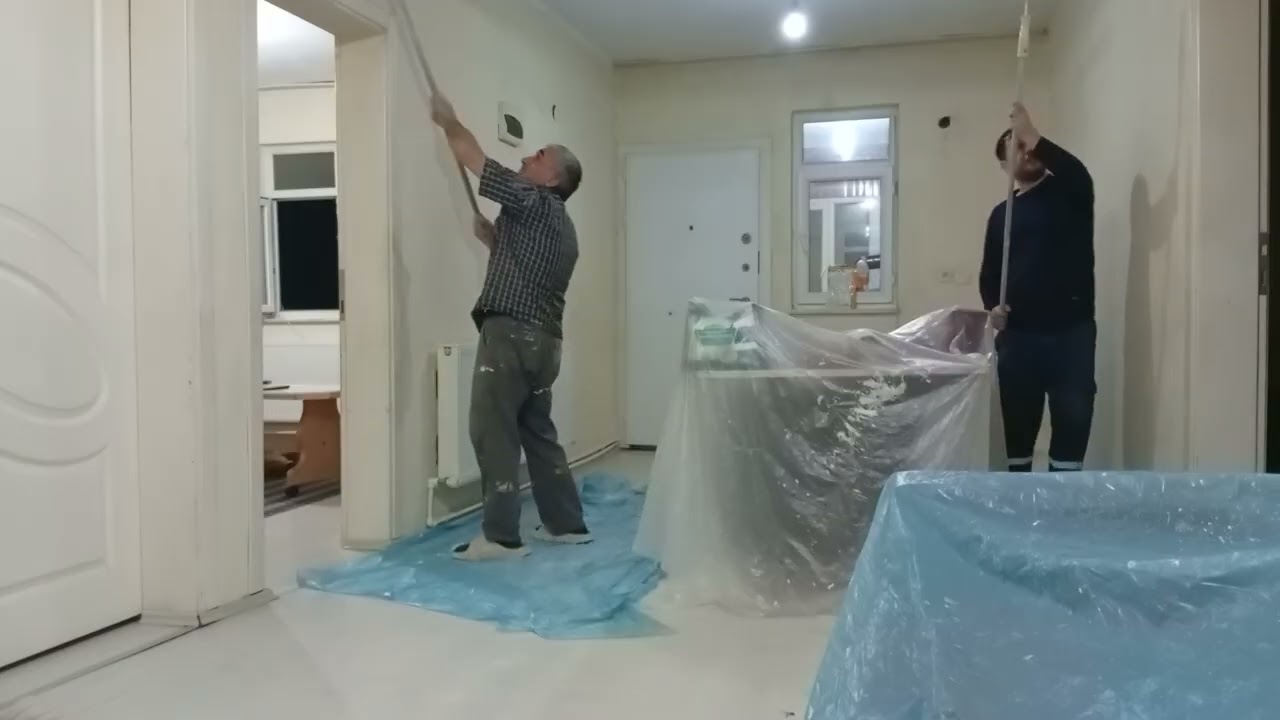 Köydeki evimizi boyuyoruz part 3
