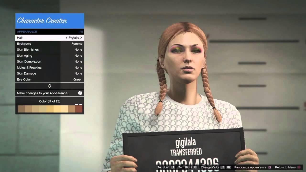 Gta 5 character creation female