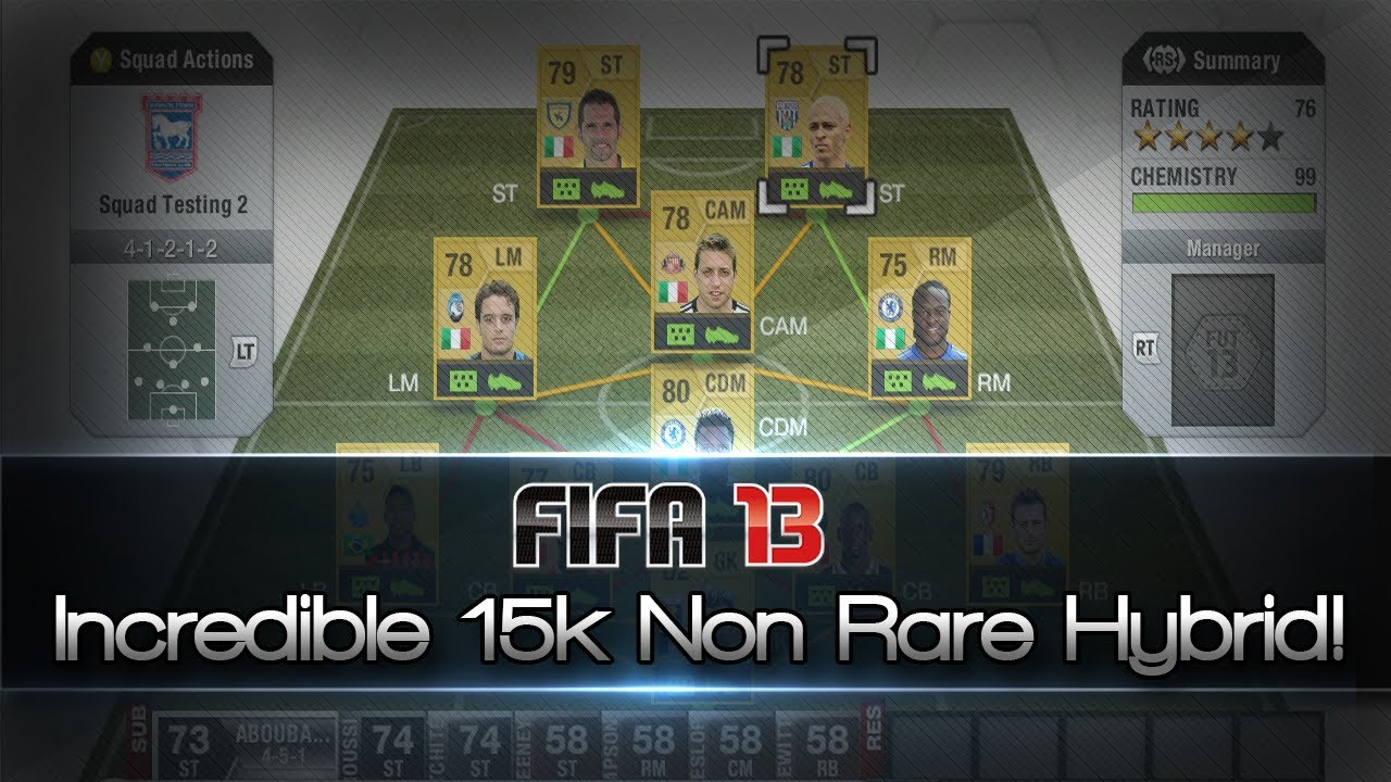 FIFA 13 | My New Favourite Non-Rare Team for 15k! | Squad Testing #5 (Ultimate Team Squad Builder)