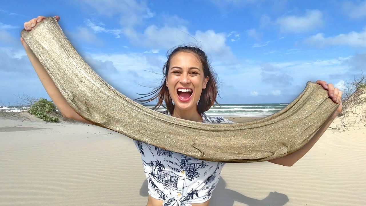 MAGIC SAND SLIJM MAKEN OP HET STRAND! || SIime Sunday