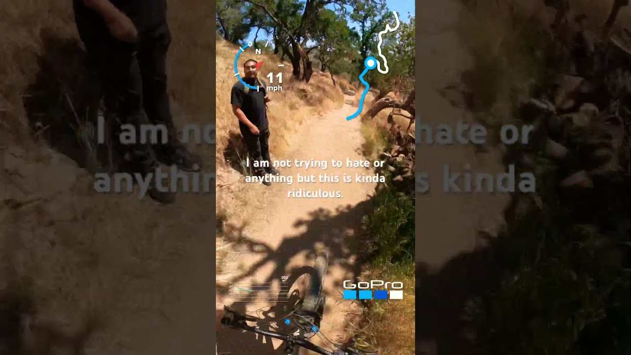 Passing walkers on the trail as a MTBer