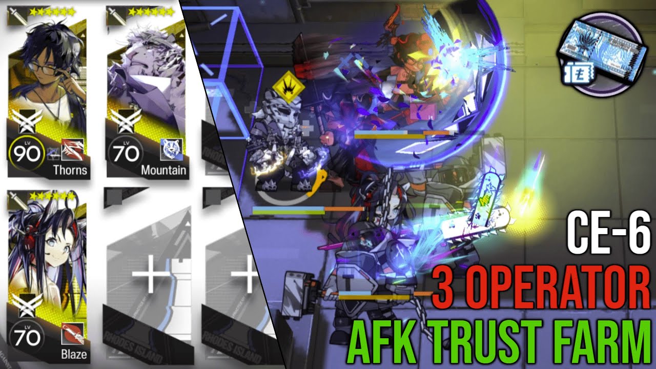 3 Operator CE-6 Trust Farm AFK Guide | Best LMD Farming Stage [Arknights]