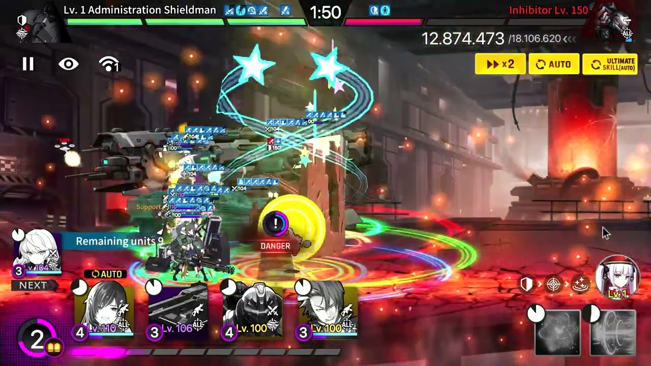 [COUNTER SIDE] New Raid Boss Auto Guide: Inhibitor Lv150 45%