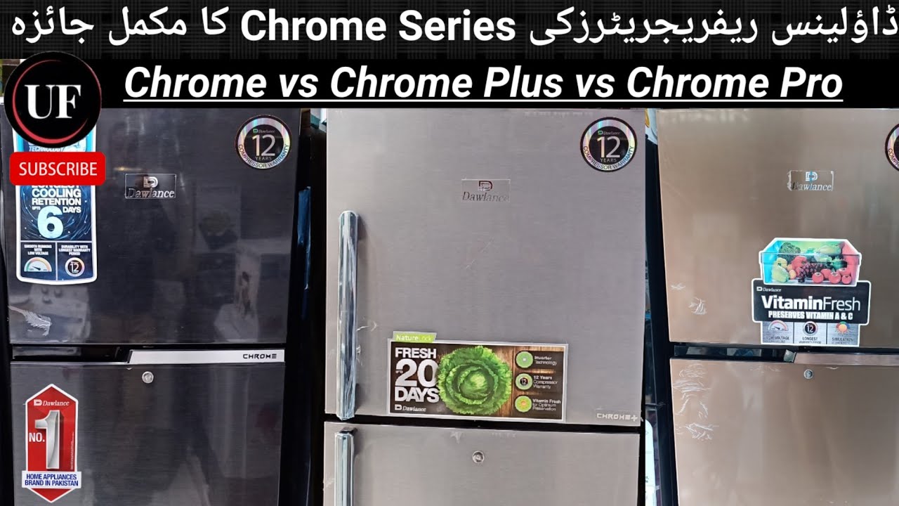 Dawlance latest refrigerator | chrome series | chrome pro | chrome plus | dawlance new model fridge