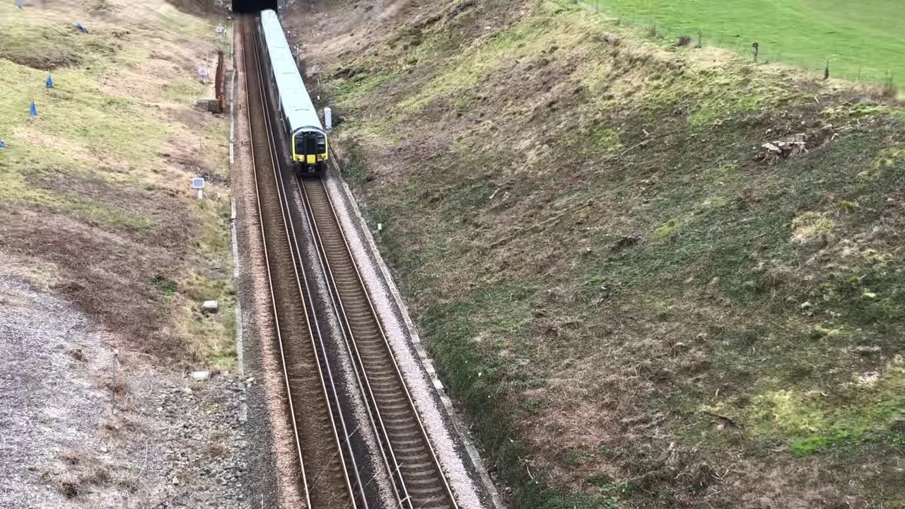 Class 444 exiting Bincombe tunnel