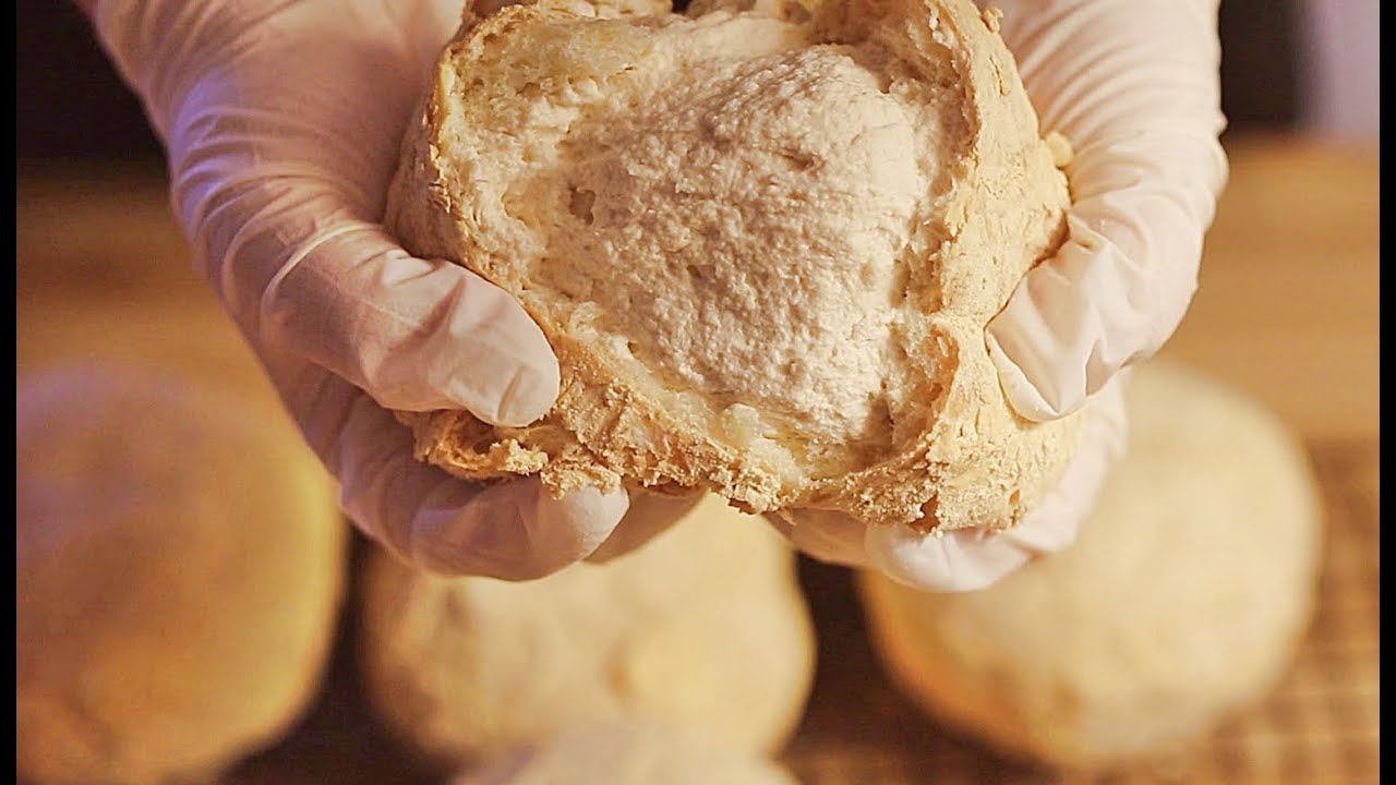 요즘 줄서서 먹는다는 크림폭탄 인절미빵 만들기/how to  make Bean cream bread