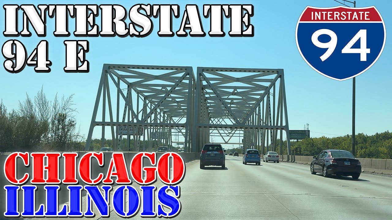 I-94 East - Chicago - Illinois - 4K Highway Drive
