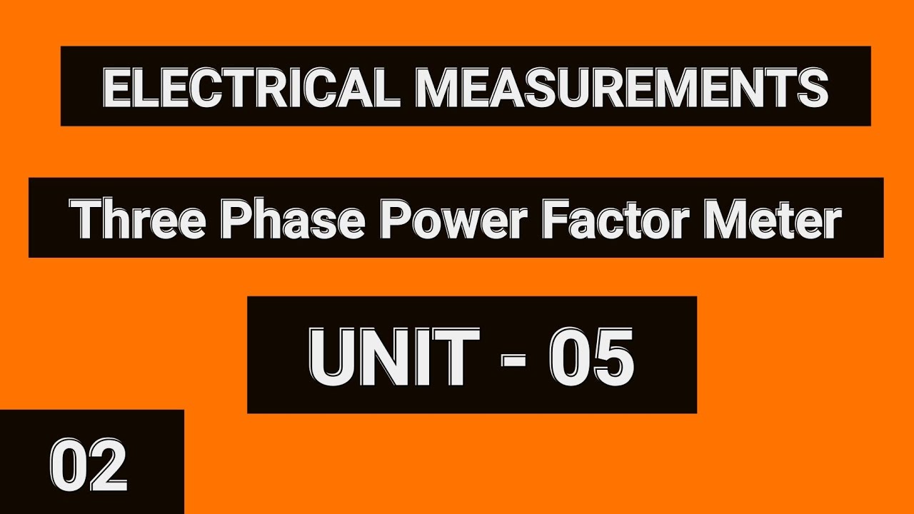 Three Phase Power Factor Meter