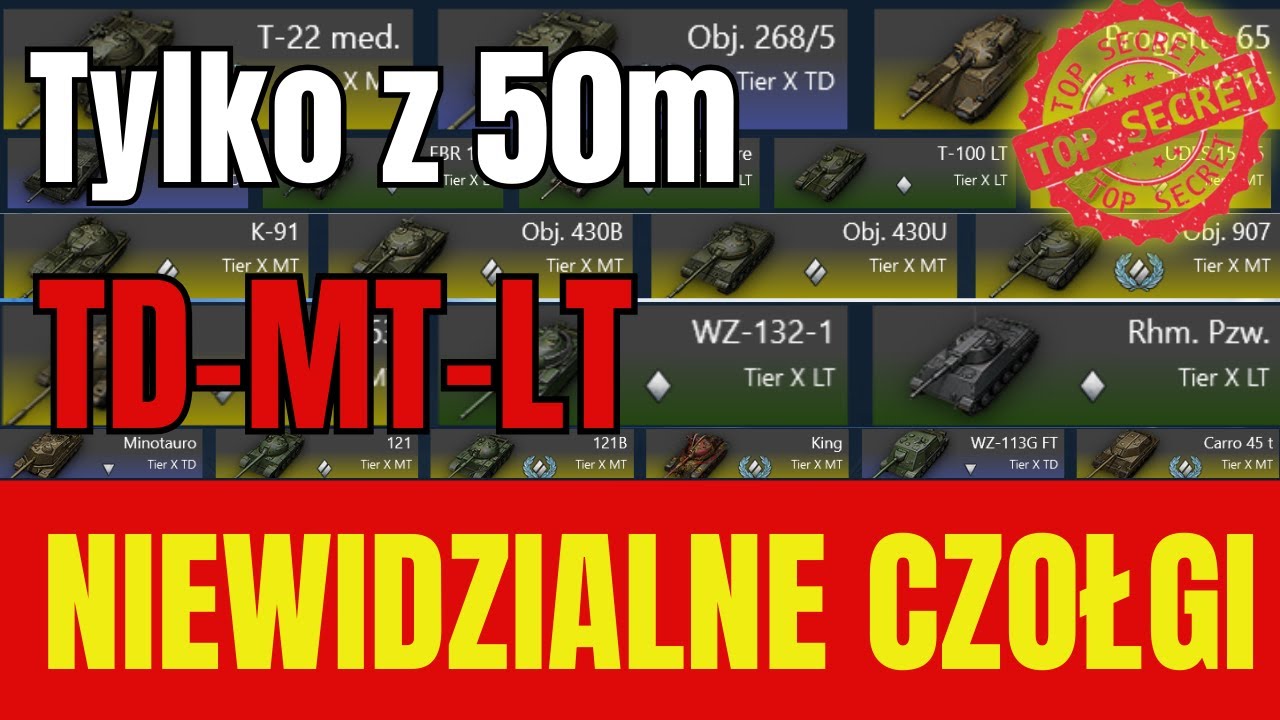 Sekrety Niewidzialnych Czołgów .Cała Prawda o Maskowaniu - Wykrycie Wyłącznie Z 50m!