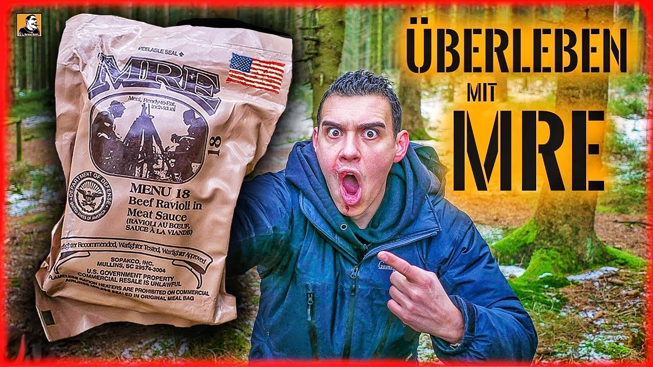 ÜBERLEBEN mit MRE | Amerikanische Notnahrung im TEST | PREPPER BUNKER tauglich? | Survival Mattin
