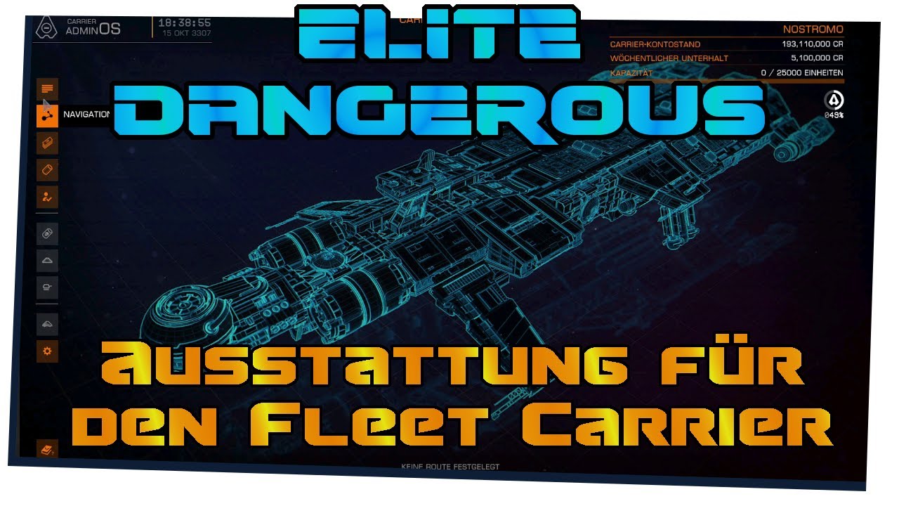 Elite Dangerous #740 - Ausstattung für den Fleet Carrier - (Linux / Steamplay)