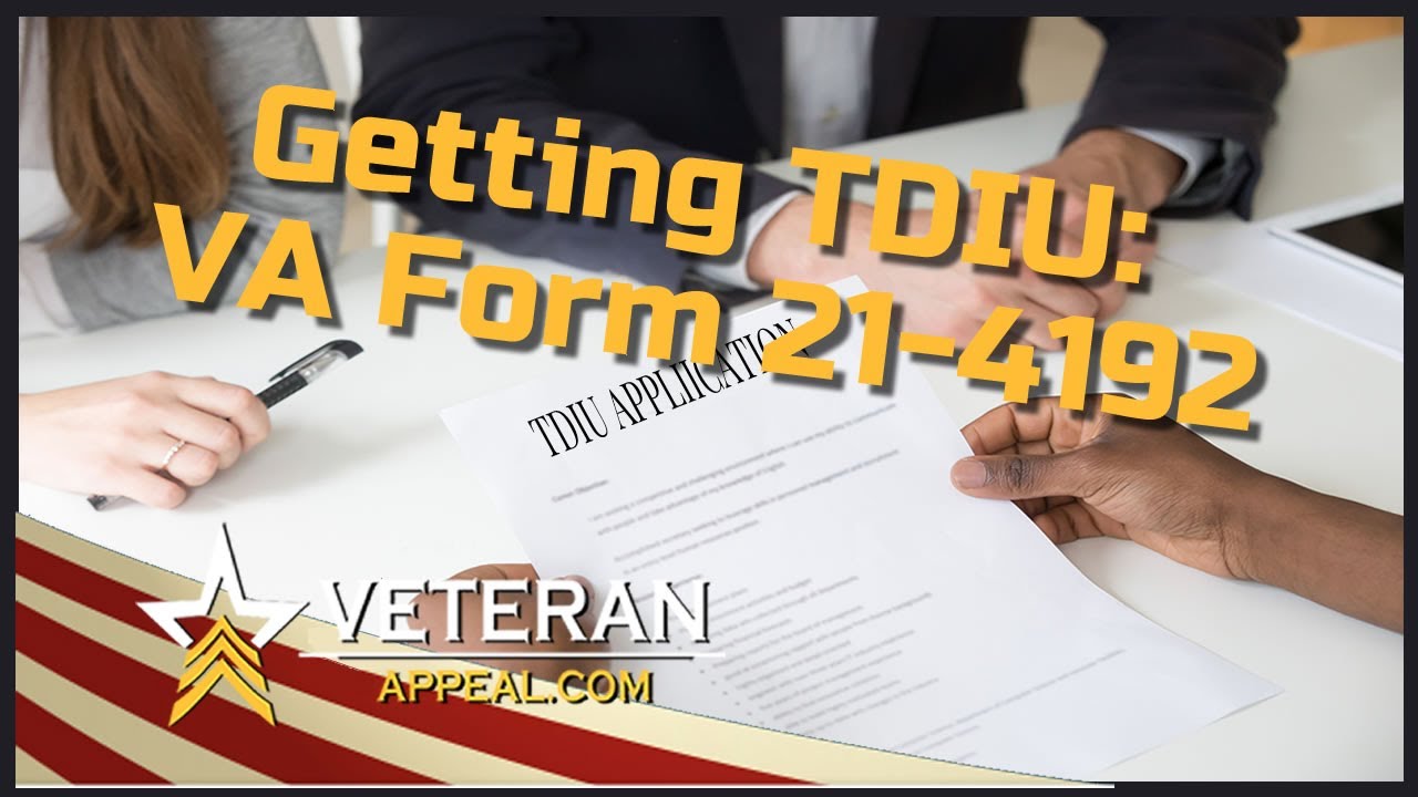 Veteran Appeals | TDIU FORM | Cameron Firm PC
