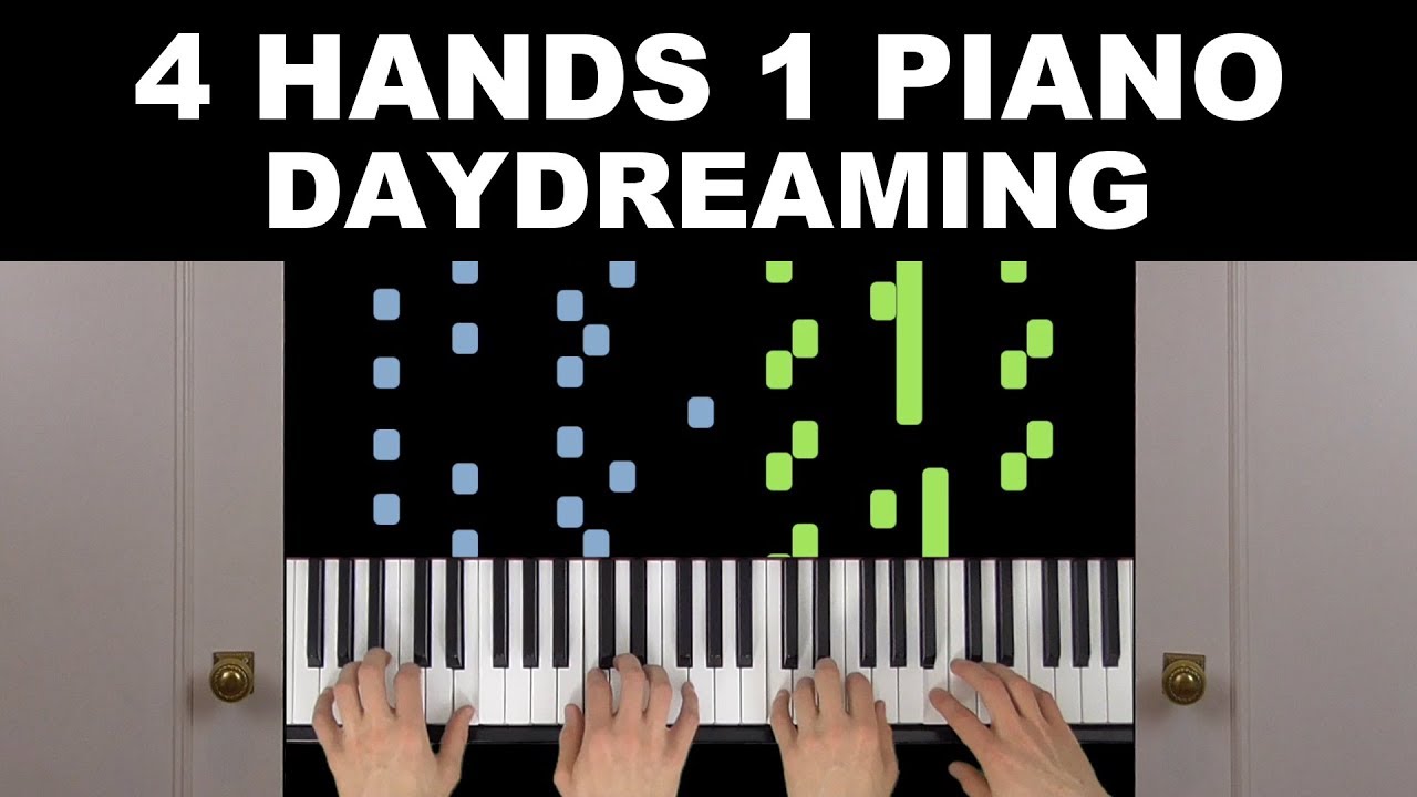 Radiohead - Daydreaming | 4 Hands 1 Piano | Synthesia
