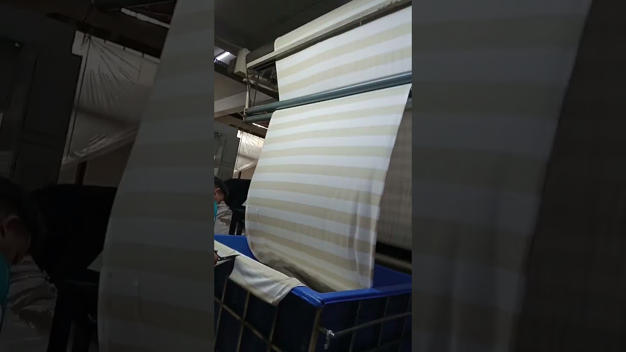 Textile finishing process in stenter