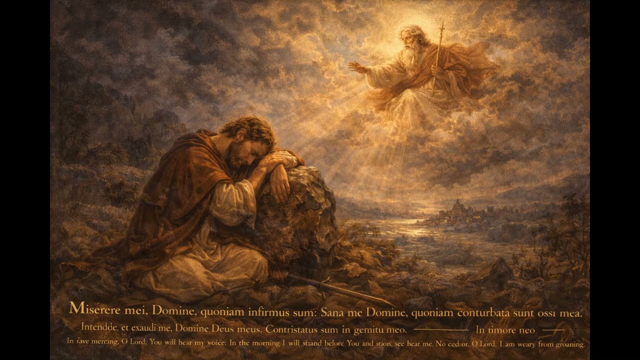 A Bible Song A Day | Vulgate Latin Bible | Psalm006 | Ethereal Version