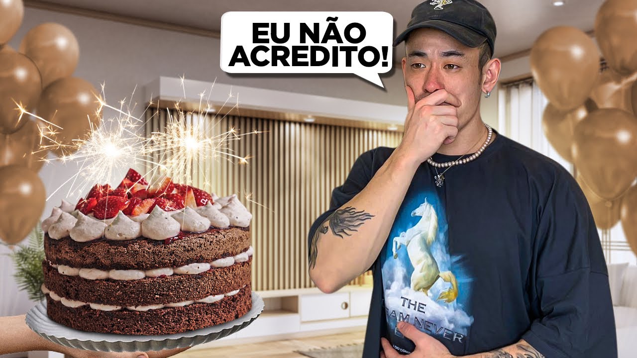 FINGI QUE ESQUECI O ANIVERSÁRIO DELE E FIZ VÁRIAS SURPRESAS