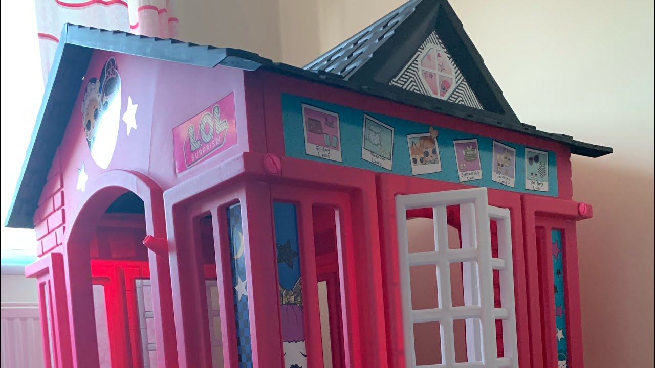 Little Tikes L.O.L Surprise Cottage Playhouse, Black/Pink