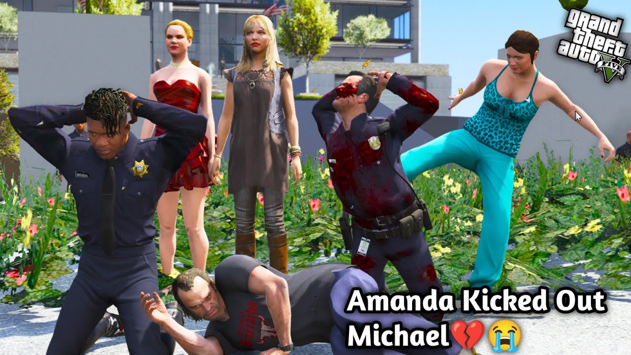 GTA 5: Franklin saw Kiara With Michael's Wife 😭💔Michael Shinchan Kicked Out 😫💔PS Gamester