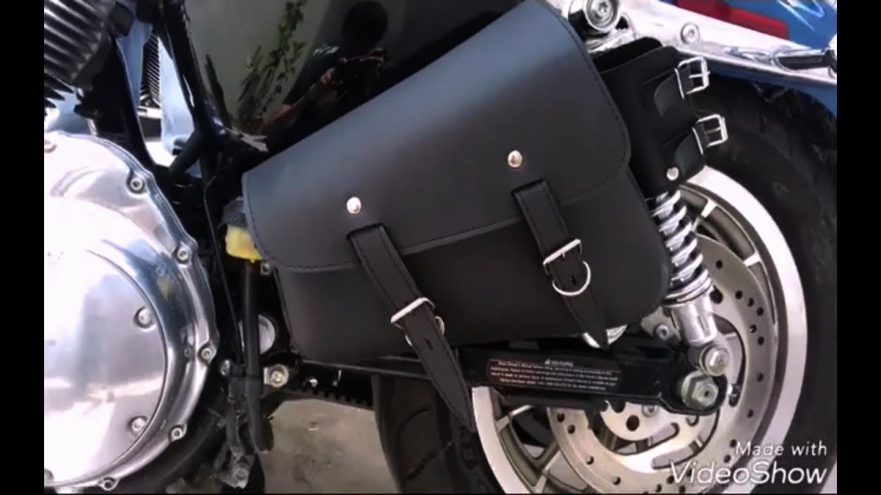 INSTALACIÓN ALFORJA BASCULANTE PISTOLERA HARLEY SPORTSTER MENA MOTO GARAGE