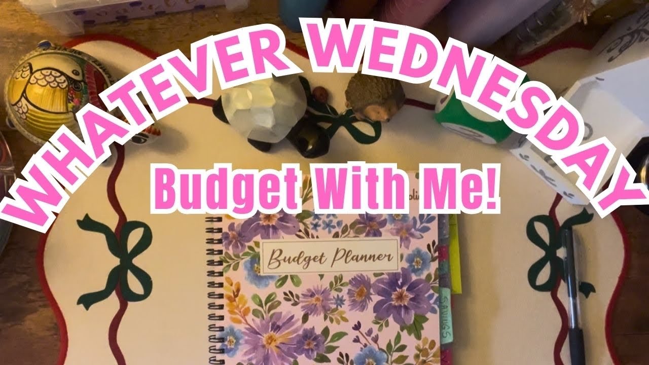 Whatever Wednesday| Budget With Me! Stretching $456 Paycheck for 2 Weeks | Unique Sticky Note System