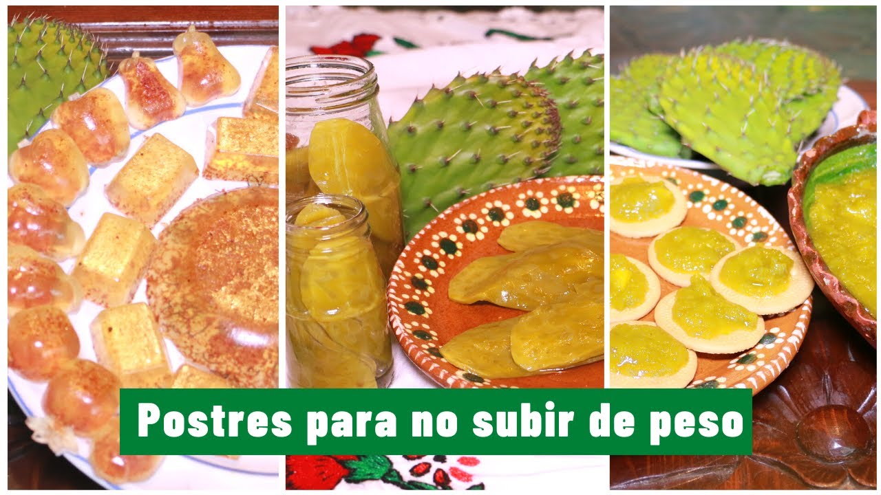 POSTRES SALUDABLES A BASE DE NOPAL. APRENDE ➡️ 3 RECETAS