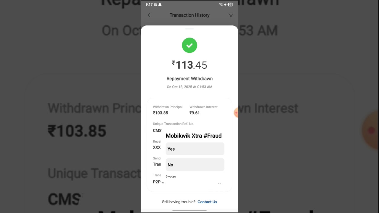 Mobikwik Xtra #Fraud Rs.2.7 Lakh 😭😭😭 Withdrawal Blocked 19 oct 25