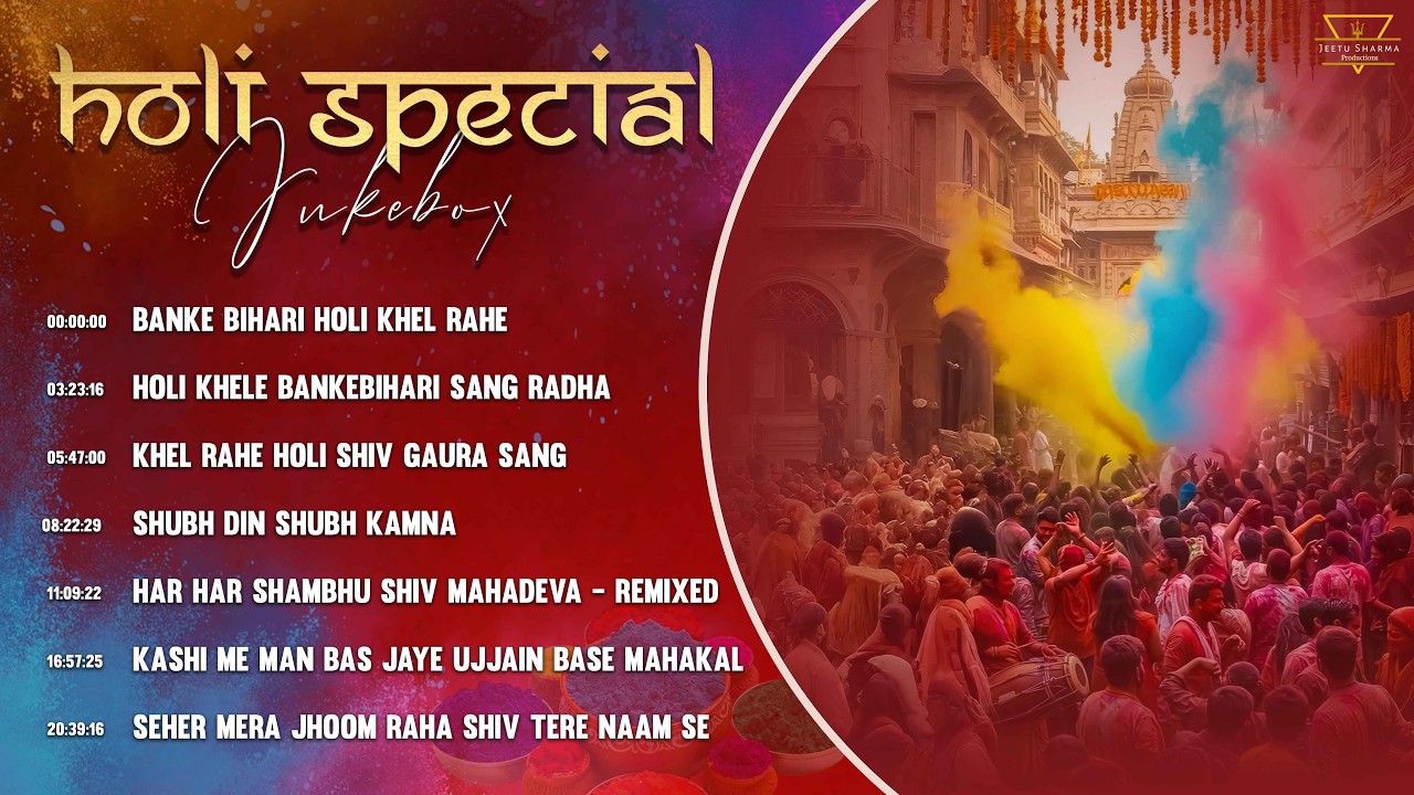 Holi Special Bhajan Jukebox 2026 | Banke Bihari Holi Khel Rahe | Nonstop Holi Bhajan | Jeetu Sharma