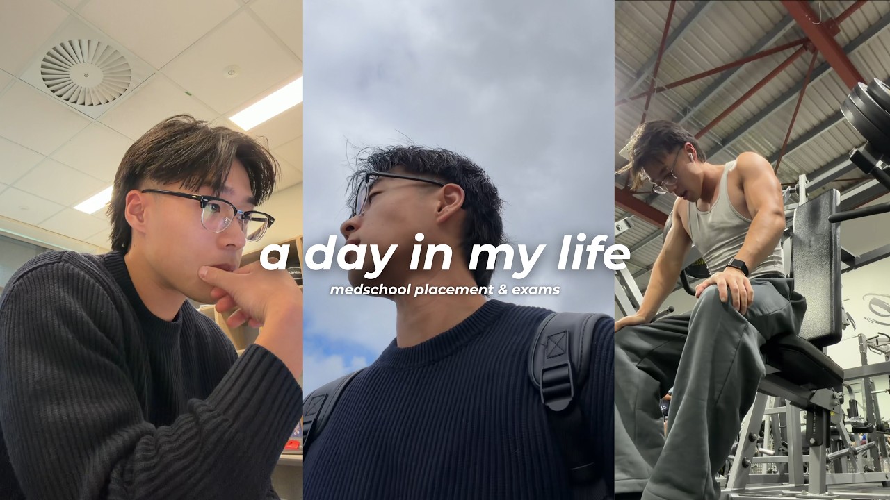 A DAY IN MY LIFE AS A MED STUDENT | on placement and exams | gym | productivity | vlog  // PETER LE