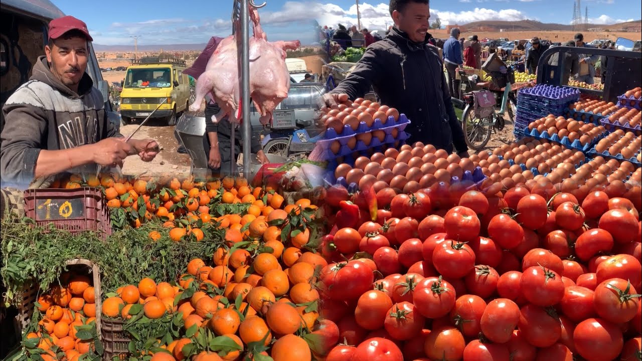 انخفاض اثمنة الدجاج والخضر واللحوم بسوق سيدي يحي وجدة مع بداية رمضان