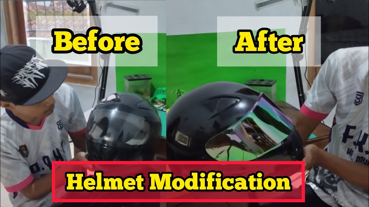 Tutorial Modifikasi Helm TRX R !!! Cara Mengganti Visor Helm !!!
