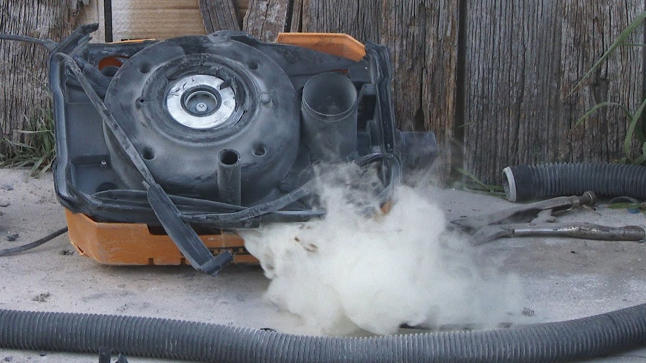 Detroit Shop Vac Smash and Motor Burn Out