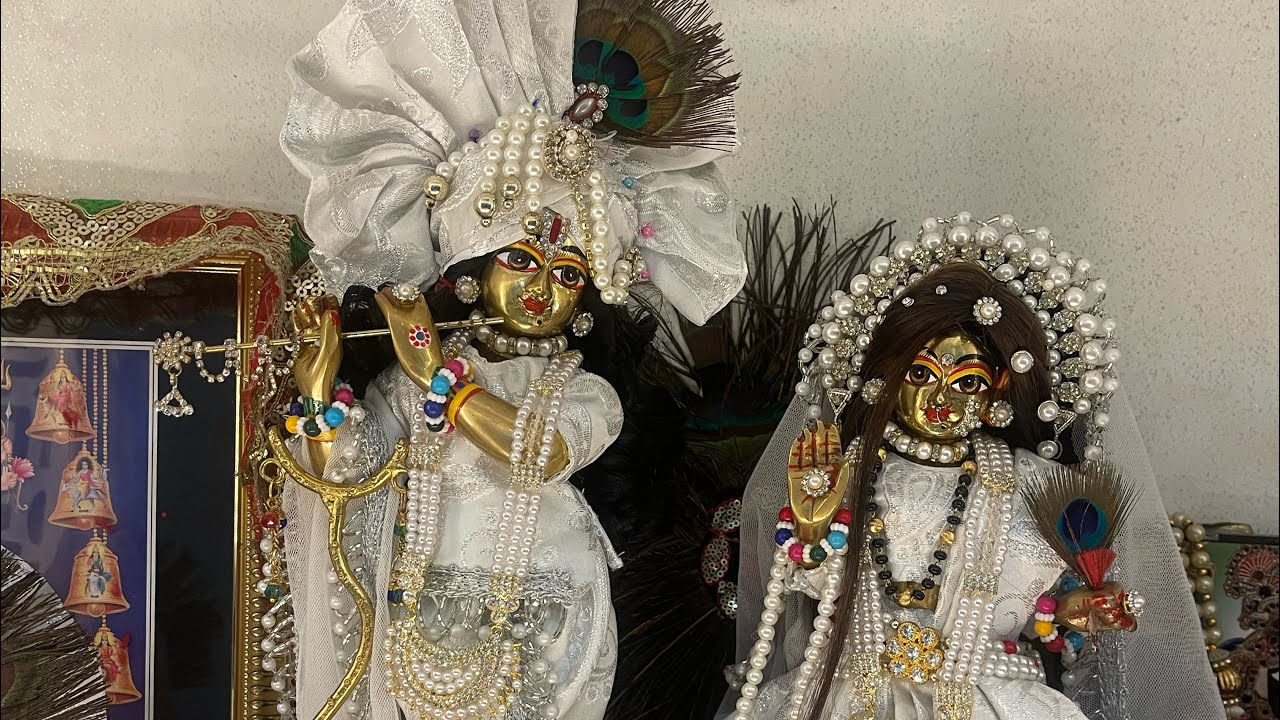शरद पूर्णिमा पर राधा कृष्ण का अति सुंदर शृंगार Sharad purnima radha krishna ka shringar#radhakrishna
