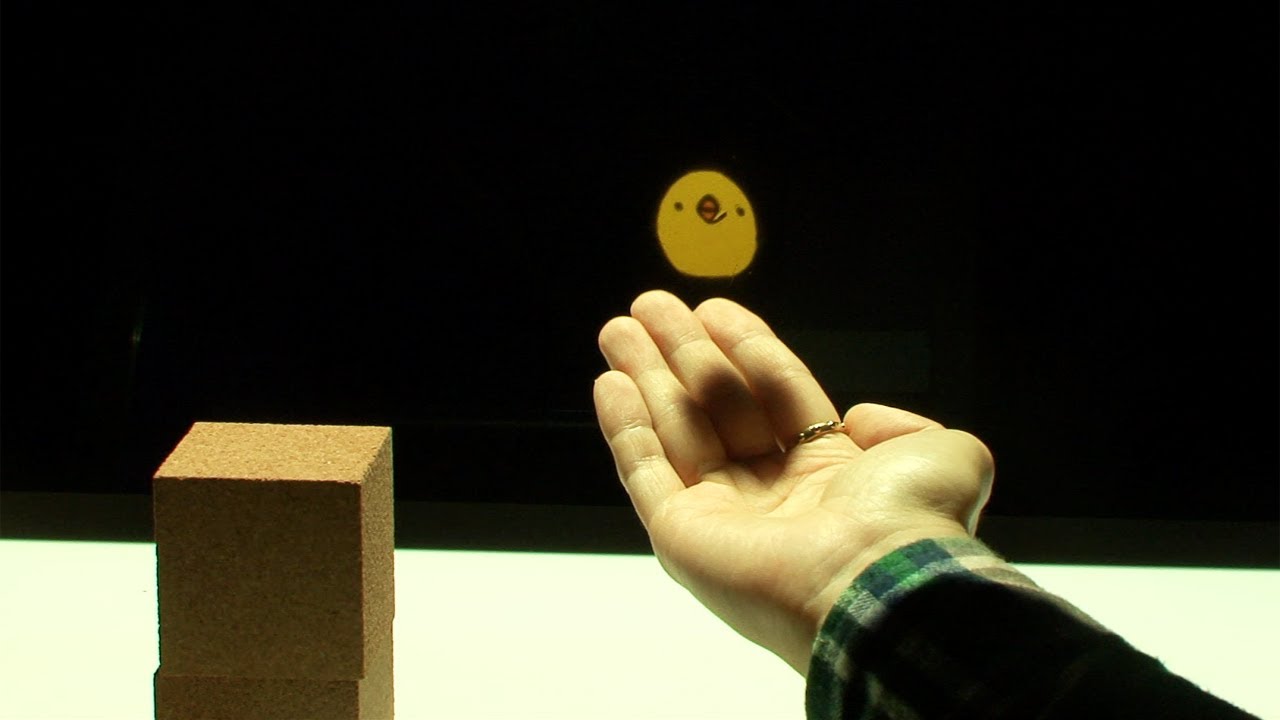 Interact with virtual characters in the real world 